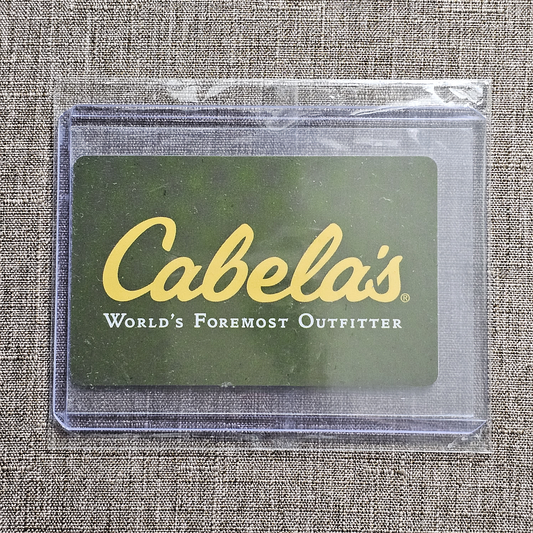 Cabela's Unused Collectible Gift Card #1 - $0.00 Value!