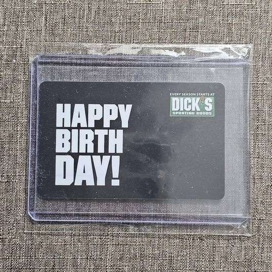 Dick's Unused Collectible Happy Birthday Gift Card #1 - $0.00 Value!