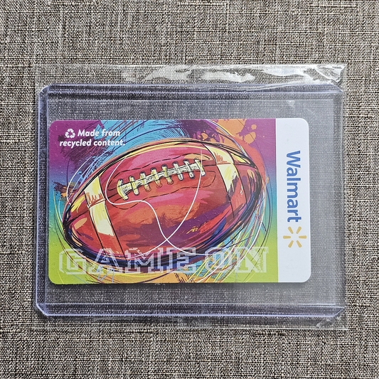 Walmart Unused Collectible Football Gift Card #1 - $0.00 Value!